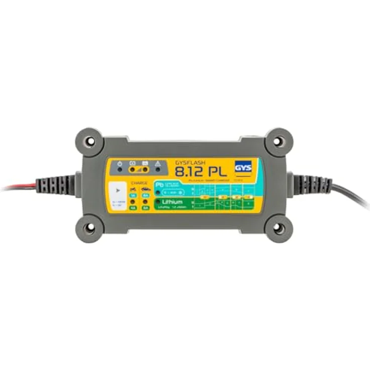 GYS GYSFLASH 8.12 PL 069282 Automatikladegerät, 12V 8A für Blei- und LiFePO4-Batterien – Bild 1