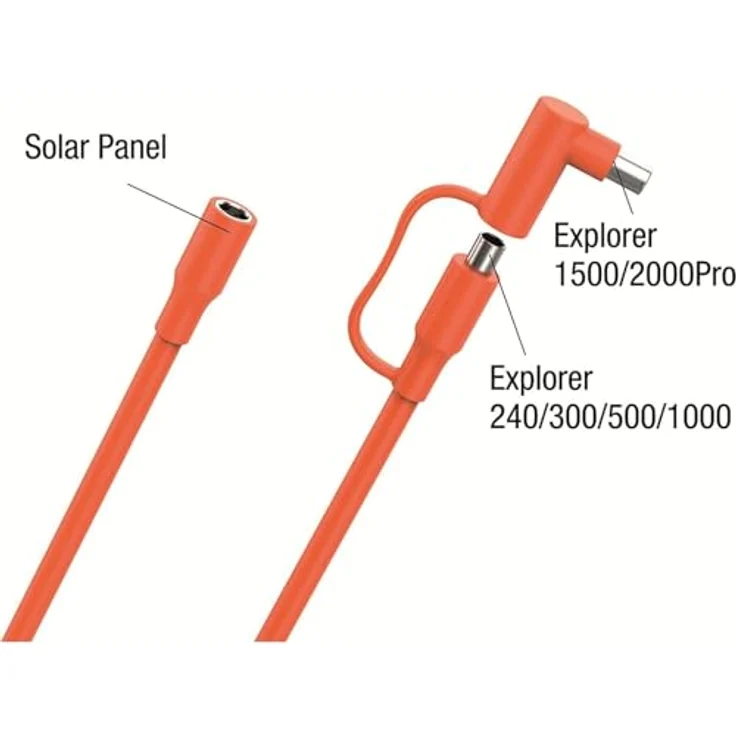 Jackery DC Solar Panel Extension JK-HTO728 Anschlußkabel, 5m, biegsam, für Außenanwendungen, langlebig – Bild 2