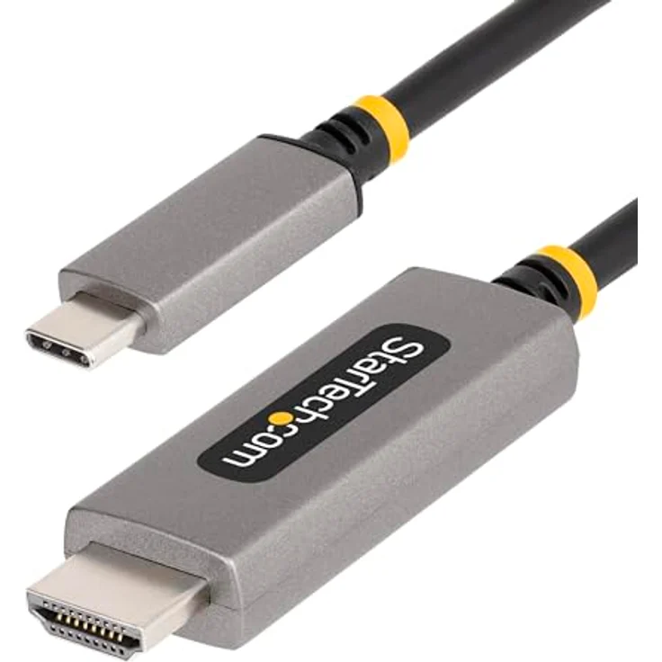 StarTech.com 3m USB-C zu HDMI 2.1 Adapter Kabel, 8K 60Hz, 4K 144Hz, HDR10, Thunderbolt 3/4 kompatibel, USB Typ-C auf HDMI Kabel (136B-USBC-HDMI213M) – Bild 1