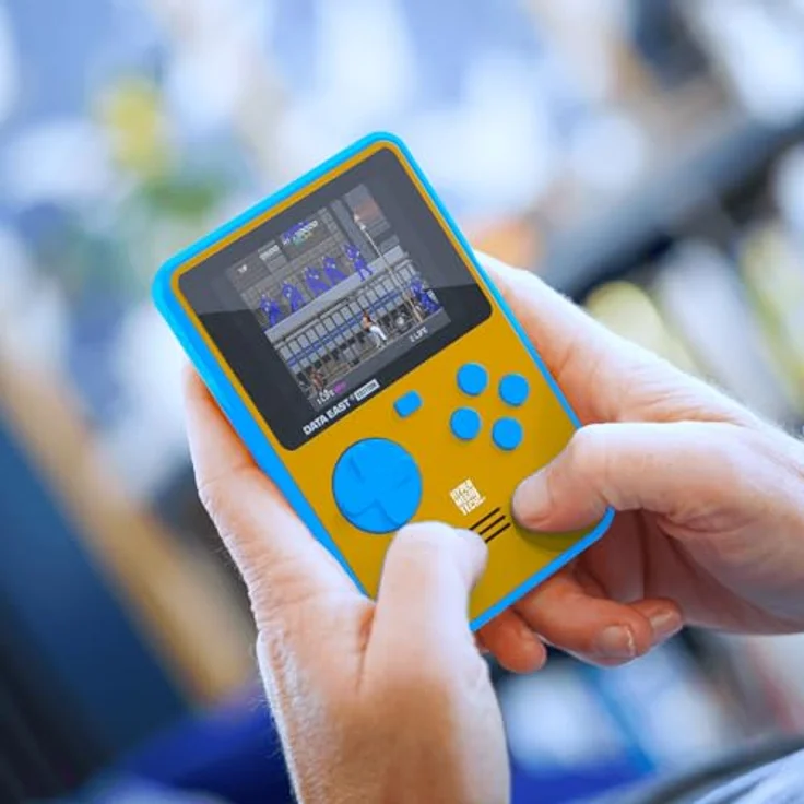 BLAZE EVERCADE DATA EAST SUPER POCKET, Handheld-Konsole mit 18 vorinstallierten Arcade-Spielen, 2,8 Zoll IPS Display, USB-C-Laden, 4+ Stunden Akkulaufzeit – Bild 6