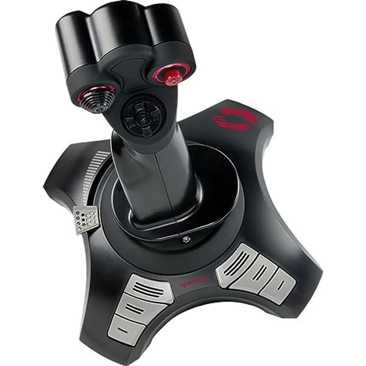 Speedlink PHANTOM HAWK Flight Stick, Gaming Joystick für PC - Computer, Controller für Simulator Spiele - schwarz – Bild 4