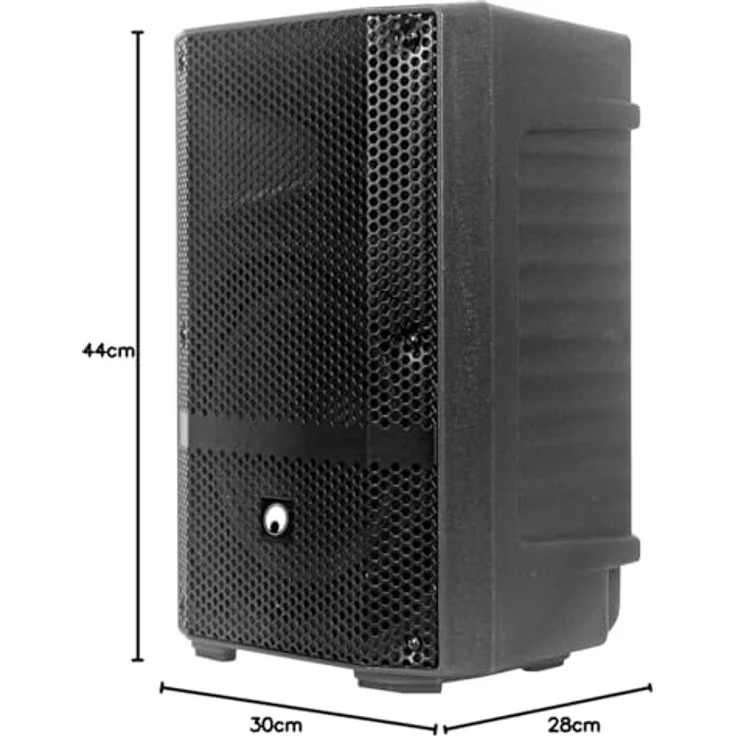 Omnitronic MSE-8+ Akku Partylautsprecher mit LED-Effekten, Bluetooth, SD-Kartensteckplatz, Mikrofon inklusive – Bild 7