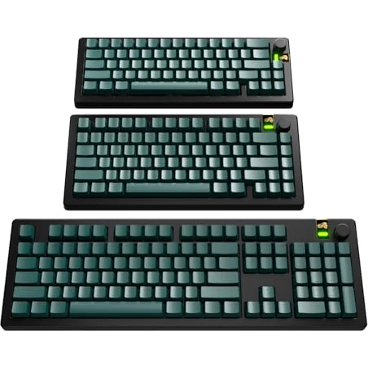 Glorious GPBT Basics Keycaps, ANSI Layout (US), PBT, Doubleshot - Totem Green – Bild 5