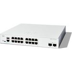 Cisco Catalyst 1300-16T-2G-Managed-Switch, 16-Port-GE, 2 x 1-GE-SFP, eingeschränkter Lebenszeitschutz (C1300-16T-2G)