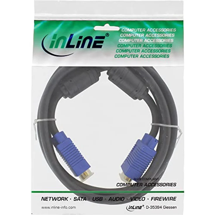 InLine VGA-Kabel - HD-15 (M) - HD-15 (M) - 0,5 m (17805S) – Bild 3