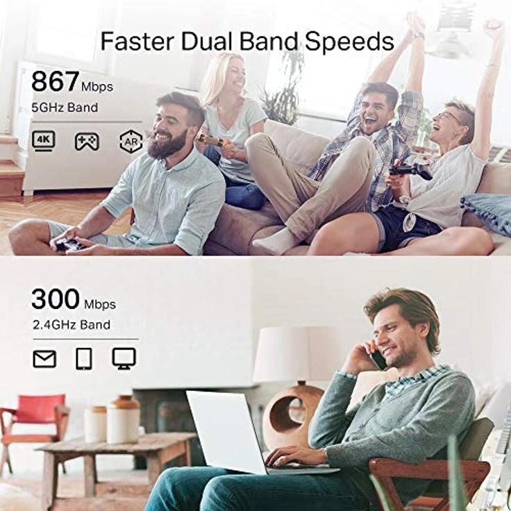TP-Link RE330, WLAN Repeater mit Dualband (867 Mbit/s, 300 Mbit/s), Mesh-Netzwerk Unterstützung, AP-Modus, und intelligentem Standortanalyse-Tool – Bild 4