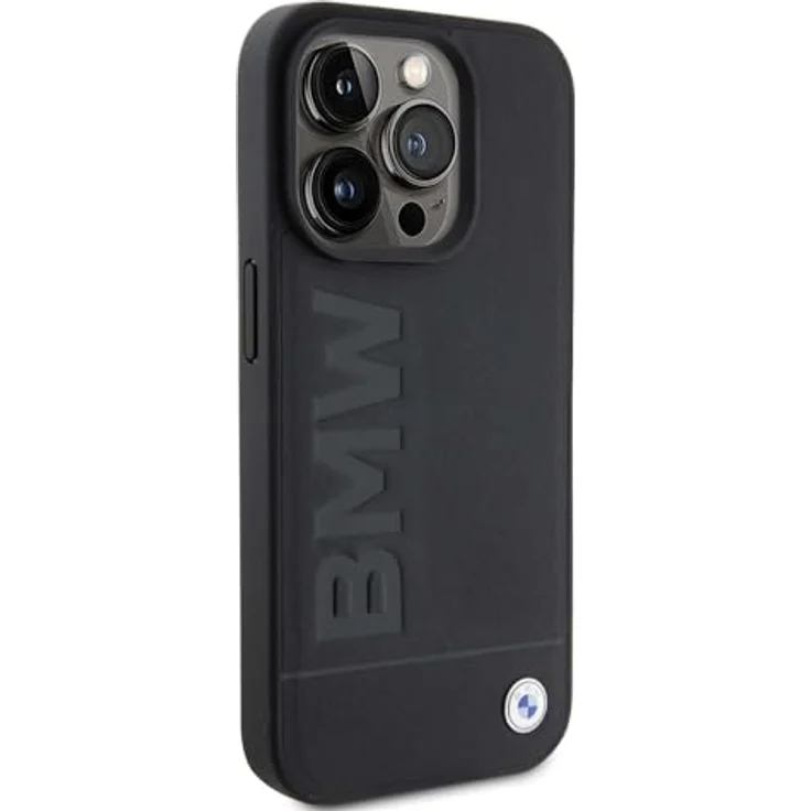 BMW BMHCP15XSLLBK Hülle für iPhone 15 Pro Max 6.7" Schwarz Leather Hot Stamp – Bild 4