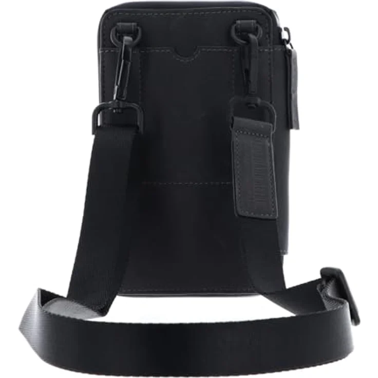 Leonhard Heyden Den Haag Handytasche aus 100% Leder, 11 cm x 4 cm x 18 cm, grau – Bild 3