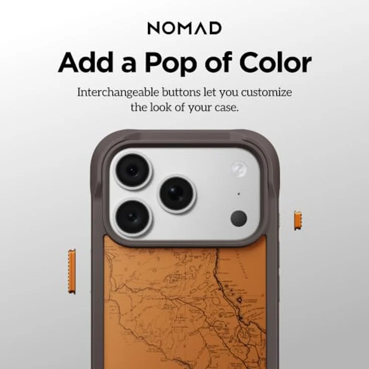 Nomad Rugged Case - arroyo - Handyhülle für iPhone 17 Pro/18 Pro mit robustem Polycarbonat-Rahmen, MagSafe-Unterstützung und verstärkten Ecken – Bild 3