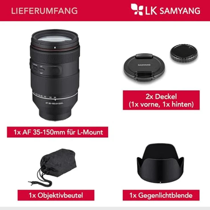 Samyang AF 35-150 mm F2-2,8 L Tele-Objektiv für L-Mount-Kameras, All-in-One-Zoom mit hervorragender Bildqualität und Wetterschutz – Bild 8