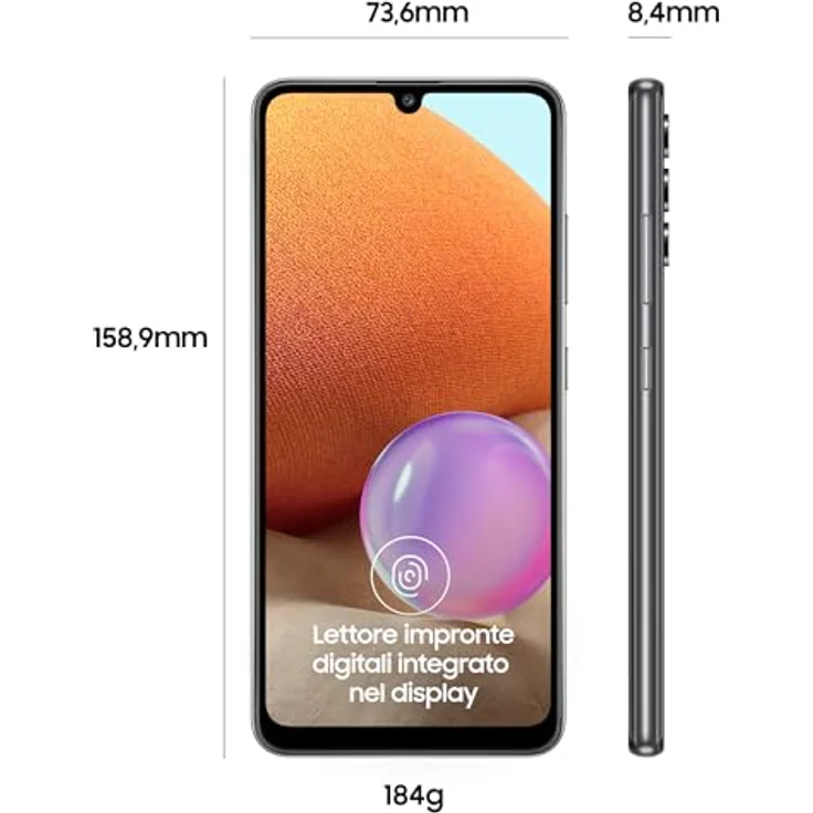 Samsung Galaxy A32 4G 128 GB Awesome Black Dual SIM EU – Bild 3
