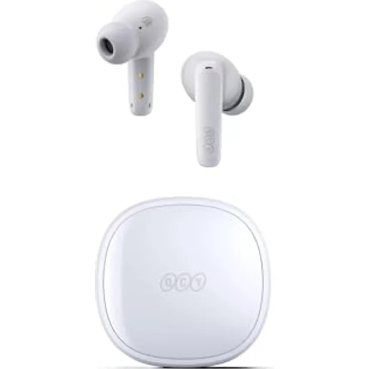 QCY Wireless Earphones TWS T13x (White) - ANC, 8 h, Kabellos, Kopfhörer, Weiss
