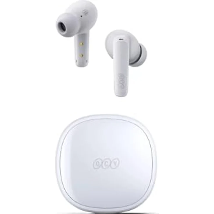 QCY Wireless Earphones TWS T13x (White) - ANC, 8 h, Kabellos, Kopfhörer, Weiss – Bild 1