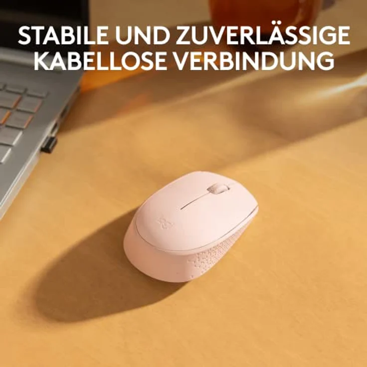Logitech M171 kabellose Computermaus fürPC, Mac, Laptop, 2.4 GHz mit USB Mini-Empfänger, optische Spurführung, 12 Monate Batterie beidhändig anwendbar - Rosa – Bild 2