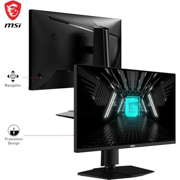 MSI G255PFDE E2 24,5 Zoll FHD Gaming Monitor - 180 Hz / 1ms, 99% sRGB, Adaptive-Sync - Schwarz – Bild 3