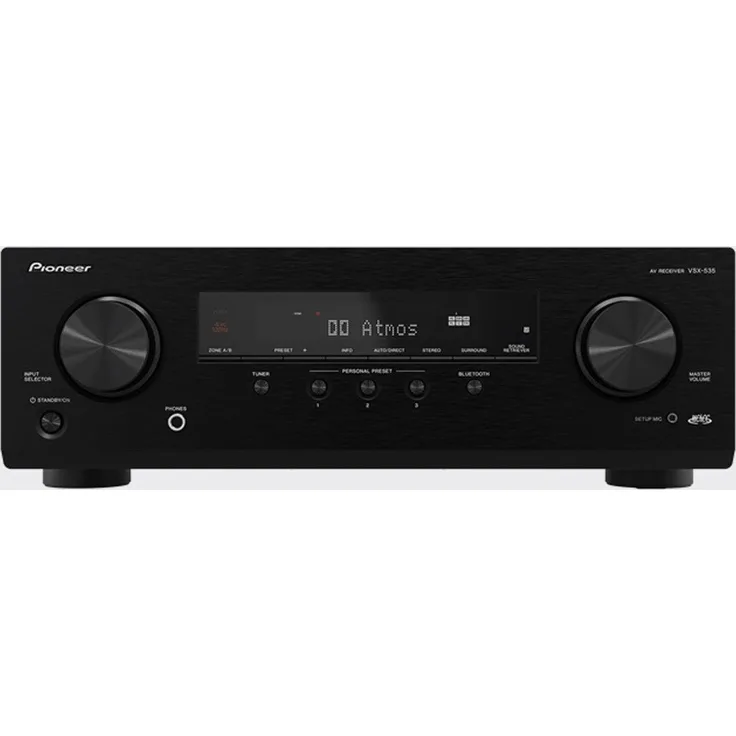 Pioneer VSX-535 5.2-Kanal-AV-Receiver AV-Receiver, Schwarz, mit Dolby Atmos und Dolby Vision