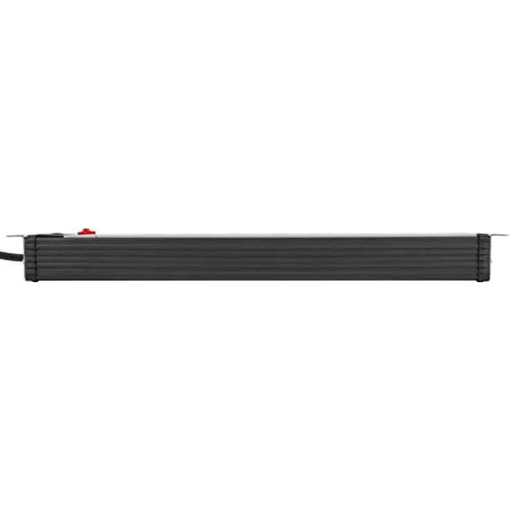 Brennenstuhl Premium-Line 19'' Steckdosenleiste 8-fach - Steckerleiste für Schaltschränke (mit Kaltgerätestecker, 3m H05VV-F 3G1,0 Kabel, Made in Germany) schwarz-lichtgrau – Bild 2
