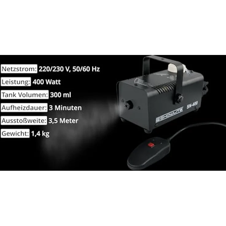 Showlite SN-400 Nebelmaschine – Bild 6