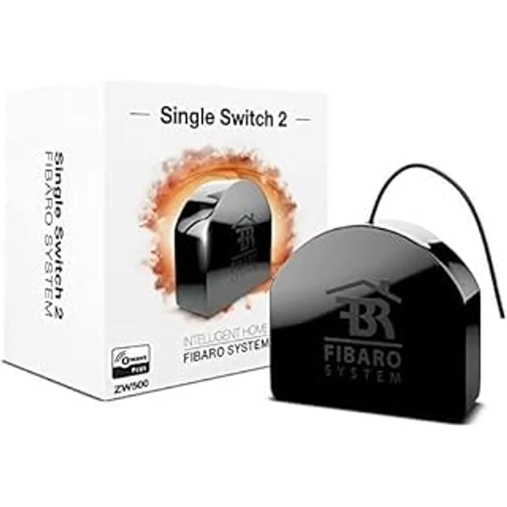 FIBARO Single Smart Module-Z-Wave Plus Relaisschalter, Drahtloser Ein-Aus-Auslöser, FGS-214 – Bild 2