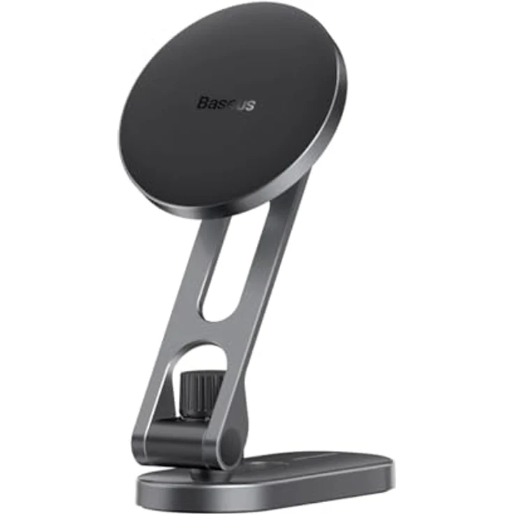 Baseus Magnetic Car Mount T-Space, Magnetische Smartphone Halterung für Tesla, Verstellbar, Silber – Bild 1