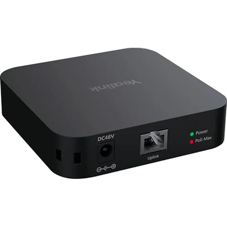 Yealink RCH40 E2 4-Port Gigabit PoE+ Switch mit 90W PoE-Budget, 802.3af/at-Unterstützung, EasyConnect & SafeConnect-Technologie, ideal für Videokonferenzsysteme