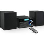 Majestic AH 2350 BT MP3 USB DAB - Micro-HiFi-System DAB/DAB+/FM, Bluetooth, CD/MP3-Player, USB/AUX-IN, Fernbedienung, schwarz