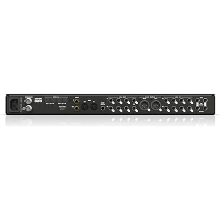 MOTU 828 (2024), 28x32 USB 3.1 Audiointerface, MAC und PC kompatibel, Schwarz – Bild 4