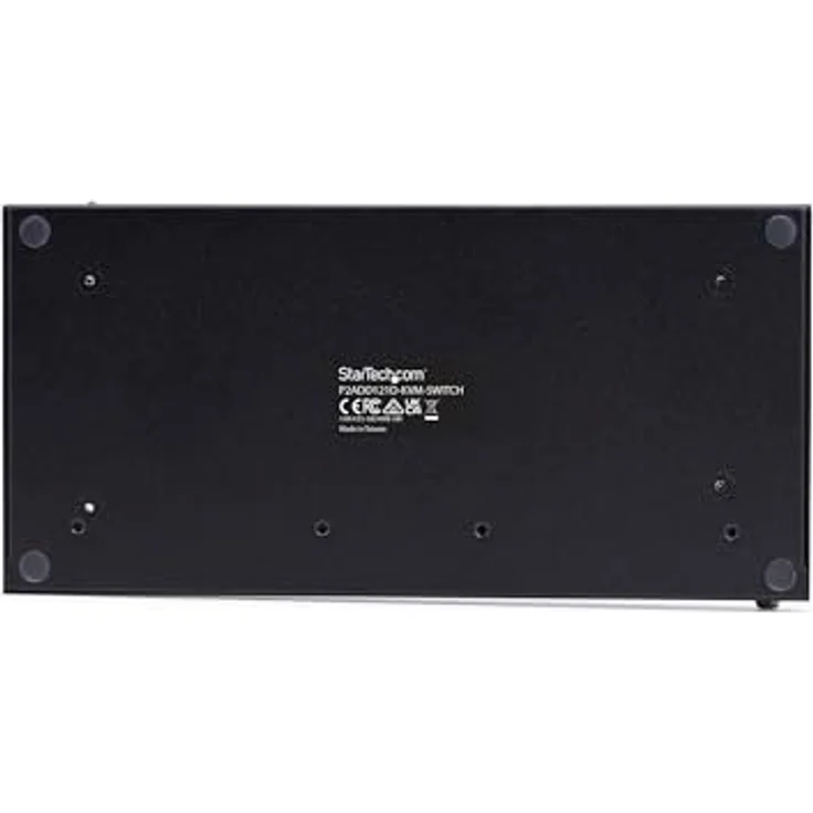 StarTech P2ADD121D KVM Switch, 3840 x 2160 Pixel, 4K Ultra HD, Aluminium-Gehäuse, Schwarz – Bild 7