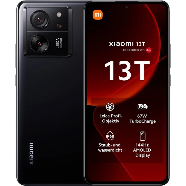 Xiaomi 13T 256GB Smartphone (50 MP Kamera), Schwarz – Bild 1