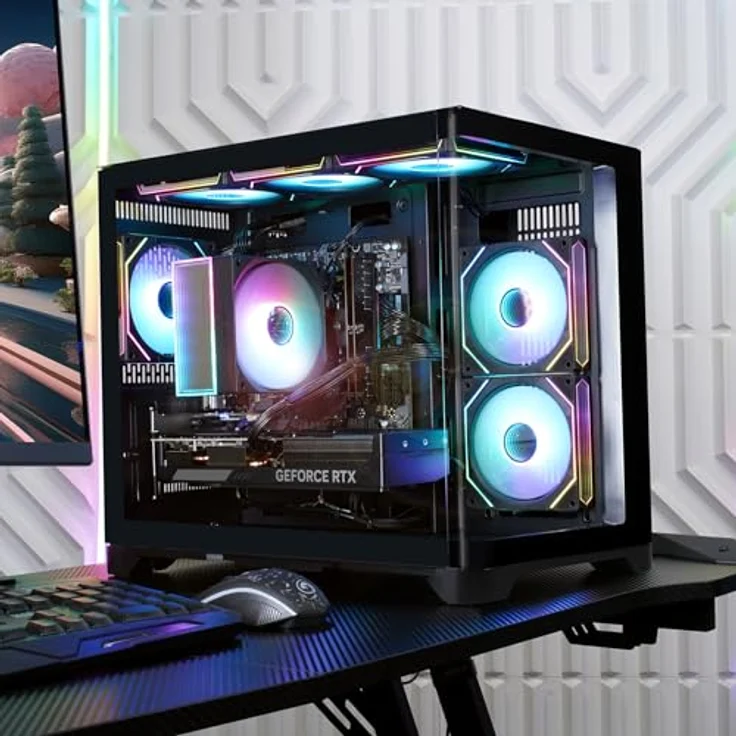 GAMEMAX HYPE-M BK 7804, Gaming-PC mit Ryzen 7 5700X, 16GB RAM, 1TB SSD, RTX 5070, Windows 11 – Bild 9