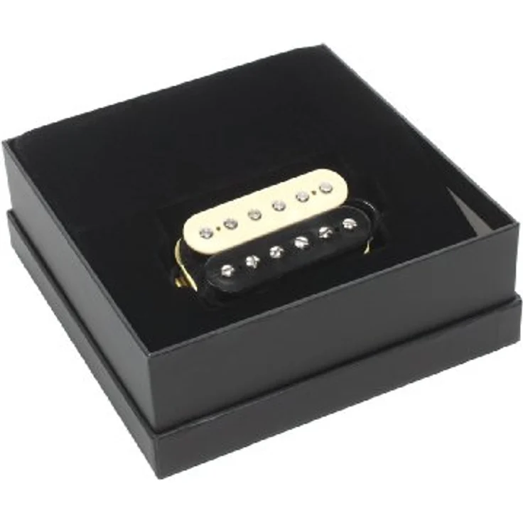 Evh Wolfgang Bridge Pickup, Tonabnehmer für Stegposition, handgefertigt, breiter Frequenzbereich, hoher Output, 4 conductor, Schwarz/Weiß – Bild 2