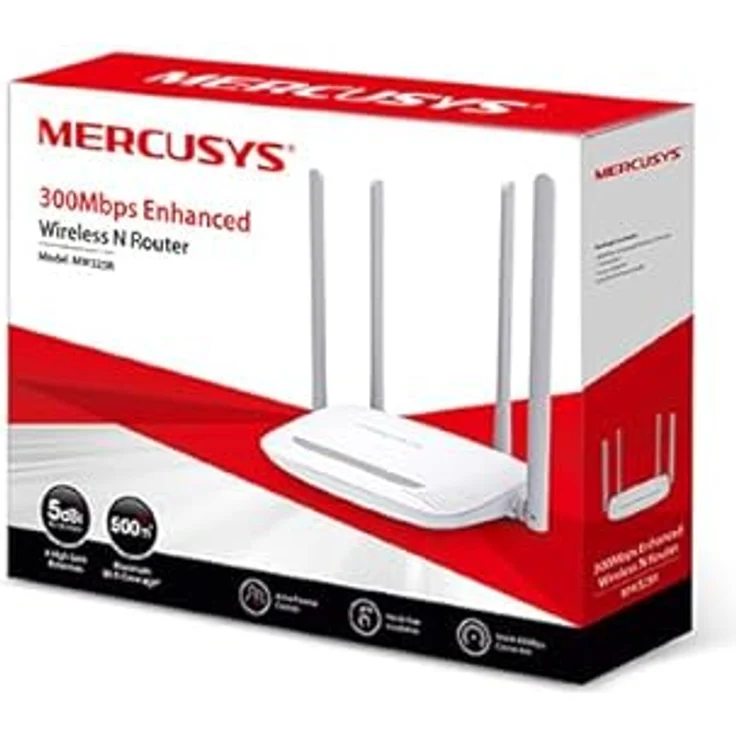 MERCUSYS Mw325R  Router (300 Mbps, 4 Antennen) Weiß – Bild 4