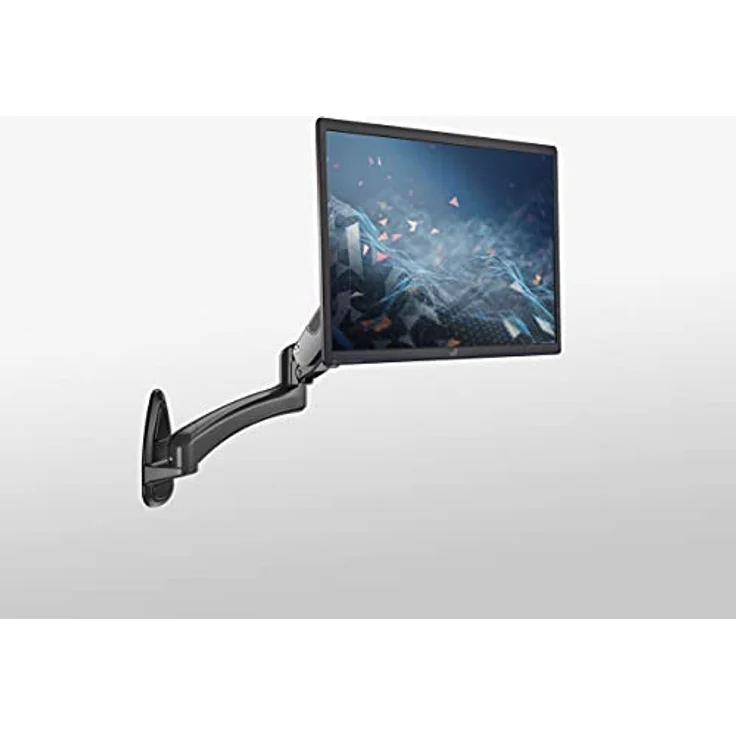 K&M 23870 Bildschirm-Wandhalter Schwarz - Bis 32 Zoll, stufenlose Höhenverstellung, neigbar - inkl. Kabel-Führung – Bild 2