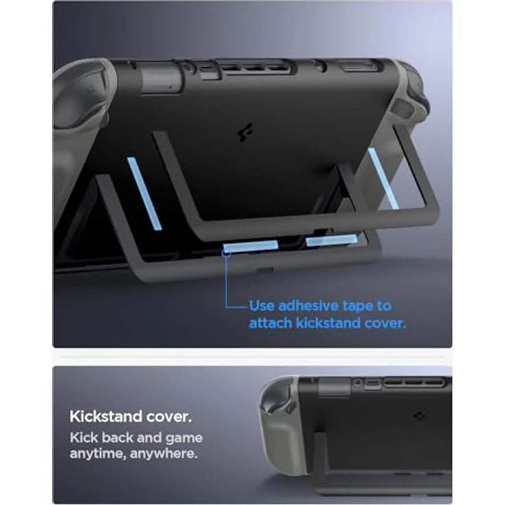 Spigen Nano Pop Hülle Kompatibel mit Nintendo Switch 2 2025 Case mit Ständer - Schwarzer Sesam – Bild 5