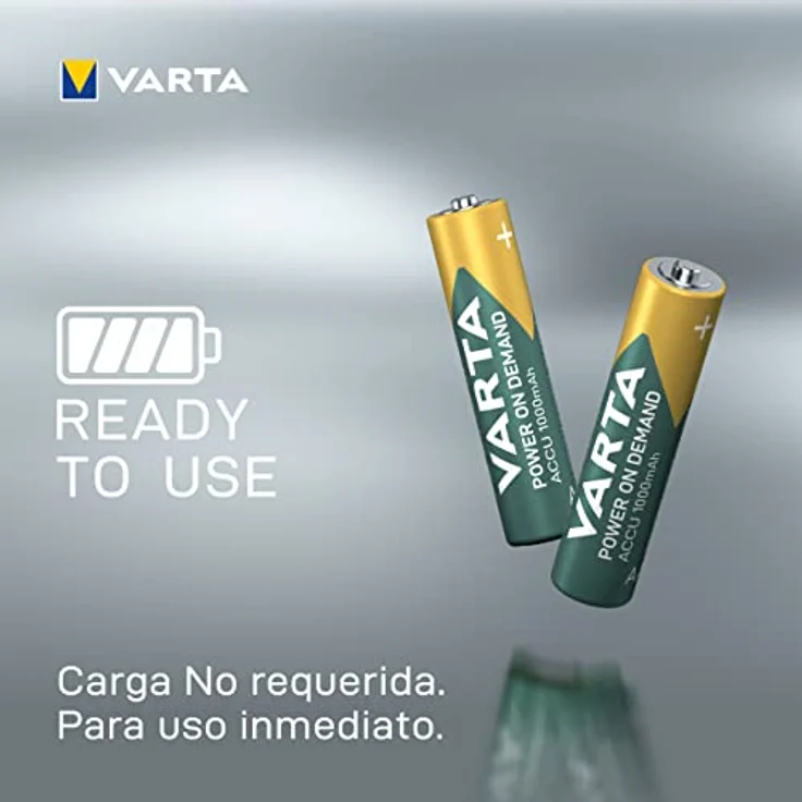 VARTA Batterien AAA, wiederaufladbar, 16 Stück, Akku, Power on Demand, 1000 mAh Ni-MH, vorgeladen, sofort einsatzbereit  – Bild 5