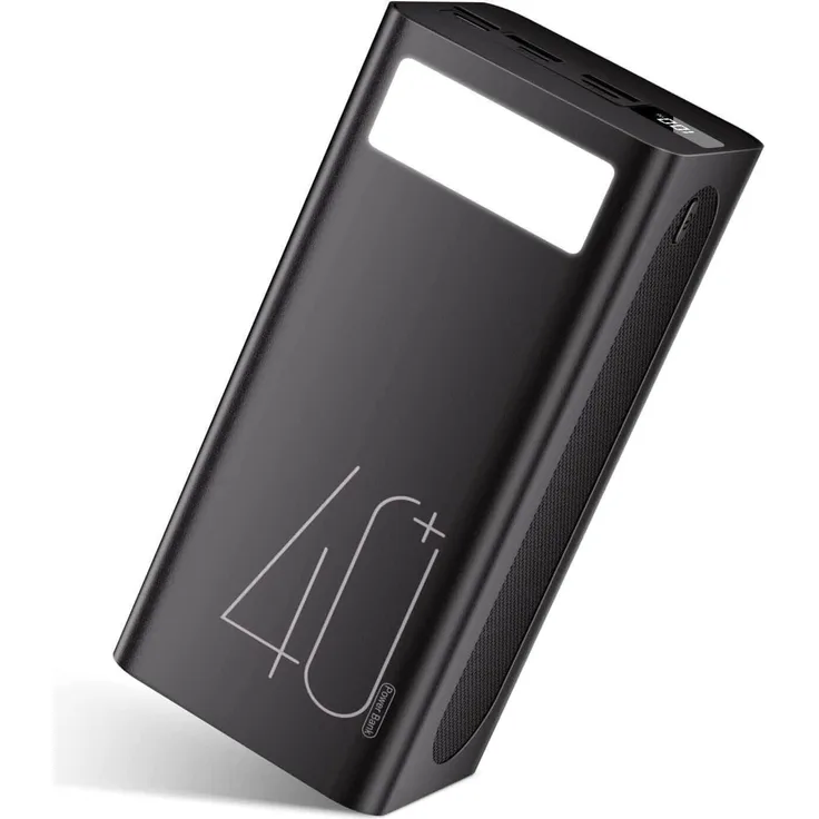 VIVITAR PDBEST 40000 mAh Powerbank, Tragbares Ladegerät mit 18W PD USB-C Schnellladung, 3 Ausgängen, 3 Eingängen, Taschenlampe, Überhitzungsschutz