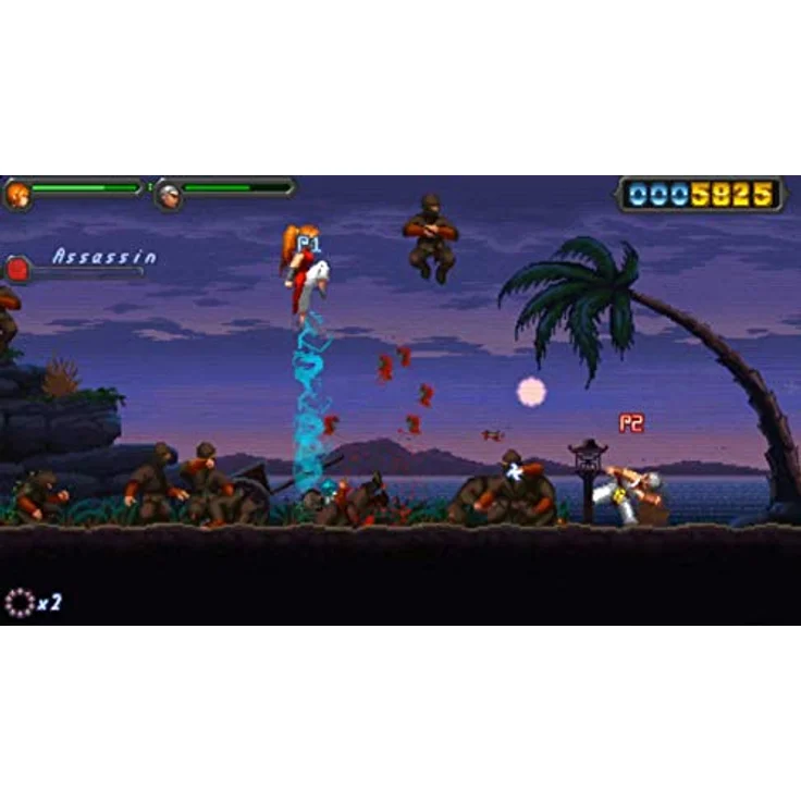 Merge Games Okinawa Rush (PS4) - Action-Adventure-Platformer mit schneller Kampf-Engine, fesselnder Story und pixelkunstvollen Szenen – Bild 5