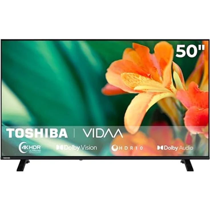Toshiba 50UV1563DDW, 50 Zoll 4K UHD Smart TV mit Dolby Vision HDR, Triple-Tuner (DVB-C/S2/T2) und VIDAA Streaming Apps – Bild 1
