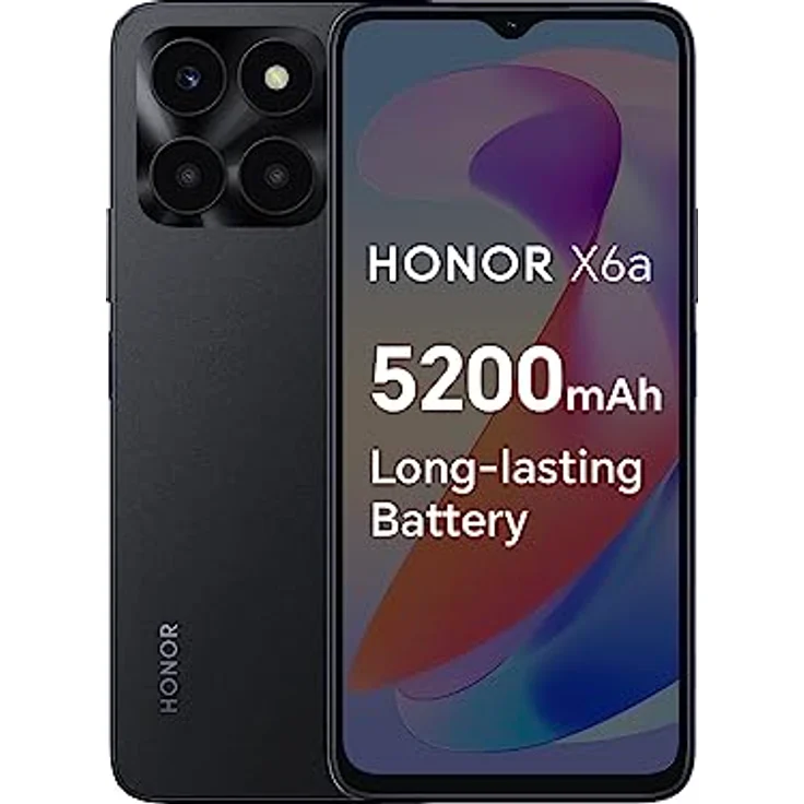 Honor X6a 128GB/4GB Dual-SIM midnight-black – Bild 1