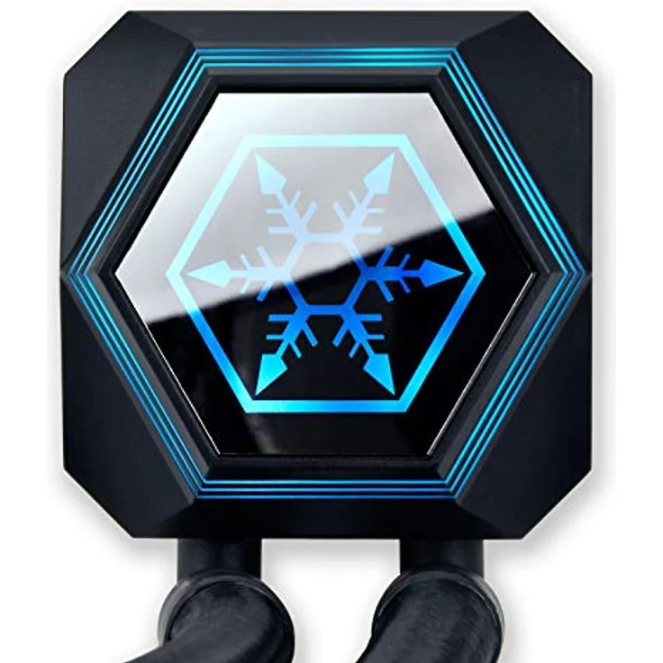 SilverStone Technology SST-PF240-ARGB-V2 - PermaFrost Premium-Wasserkühler, zweifach einstellbare 120-mm-PWM, ARGB, Intel/AMD – Bild 4