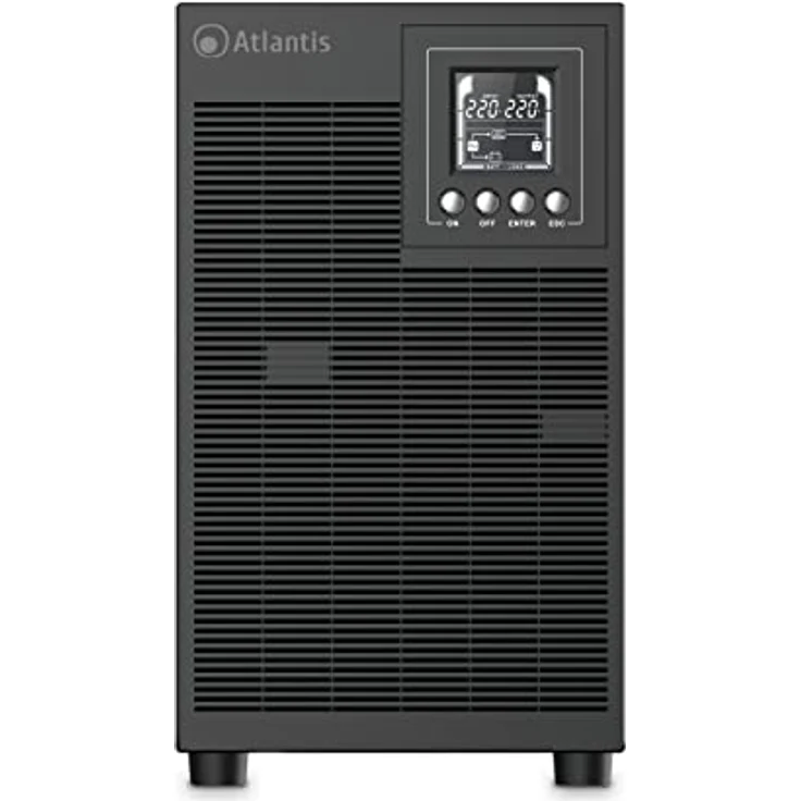 Atlantis A03-OP3002XLN, USV mit 3000 VA, 2100 W, Online-Doppelwandler, reine Sinuswelle, Tower-Ausführung, 4 IEC-Steckdosen, USB, RS232, 12 V – 9 Ah, extrem leise mit 31,3 dBA – Bild 12
