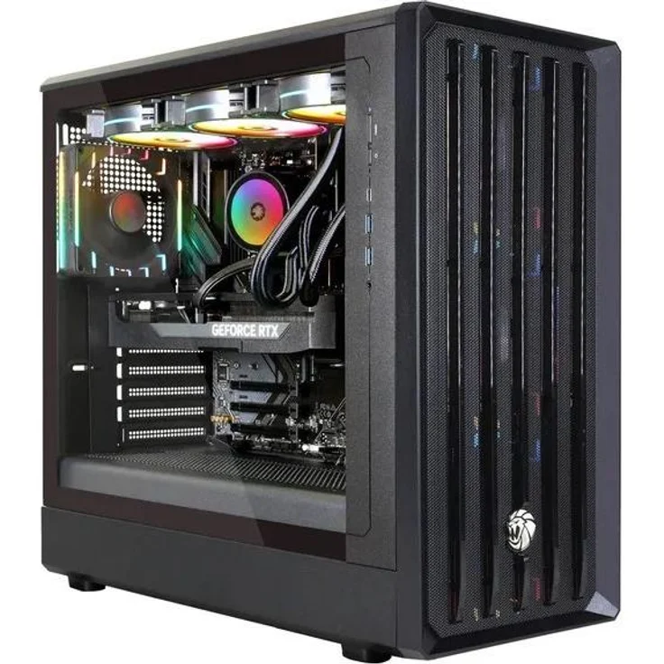 Hyrican GAMEMAX CLAW BK 8099, Gaming-PC mit AMD Ryzen 5 9600X, 32GB DDR5, 1TB SSD, NVIDIA GeForce RTX 5070 Ti, schwarz