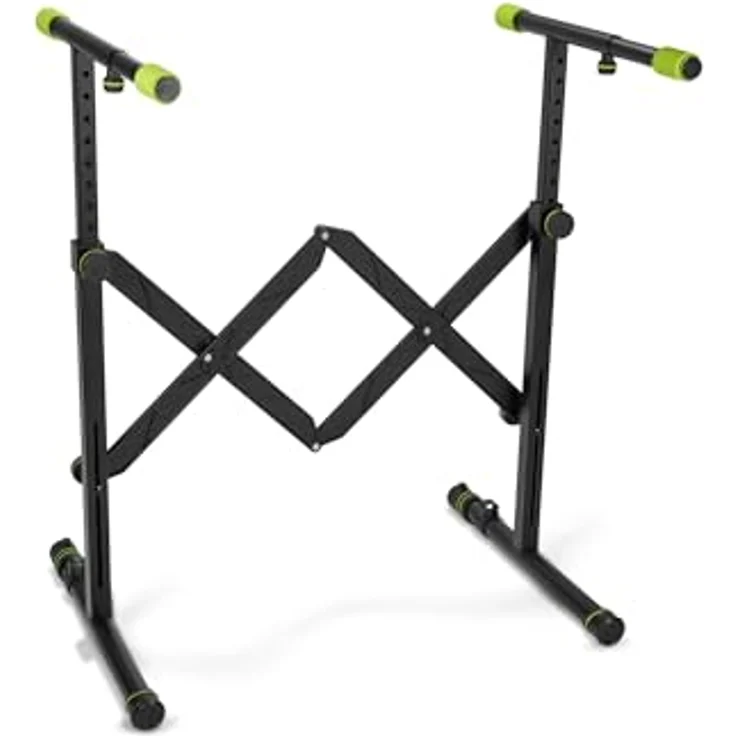 Gravity KS AKS 01 B, Faltbarer Keyboardständer mit Scherenmechanismus, belastbar bis 50 kg, schwarz – Bild 2
