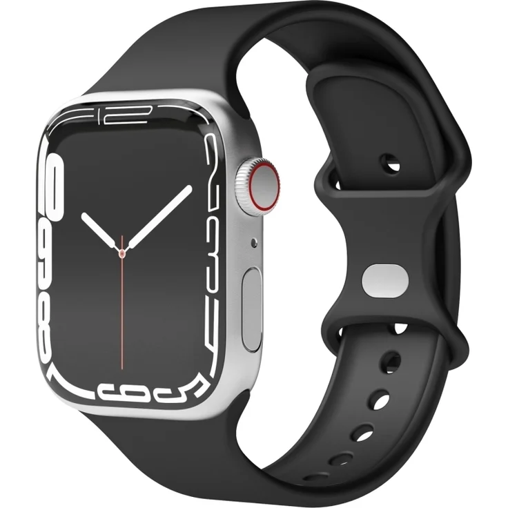 VONMÄHLEN Silicone Loop Case One Armband für Apple Watch, schwarz, sportliches Design, Silikon, kompatibel mit 38mm/40mm/41mm.