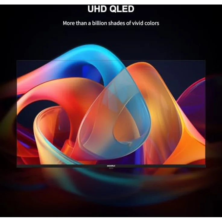 Koorui K55Q1UQ-T8, 55 Zoll QLED 4K Ultra HD Smart TV mit Tizen, Sprachsteuerung, HDMI x3, USB x2, Triple Tuner, randloses Design – Bild 6