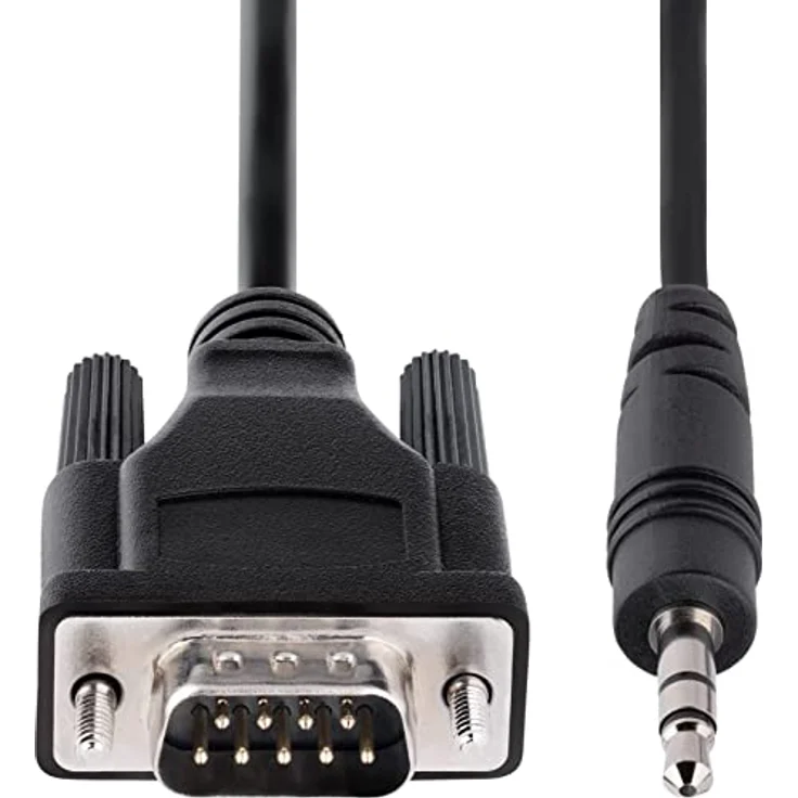 StarTech.com 1 m DB9 auf 3.5mm serielles Kabel, RS232 Adapter für Gerätekonfiguration, schwarz, langlebige Konstruktion, geeignet für TV, Projektoren und Digital Signage – Bild 4