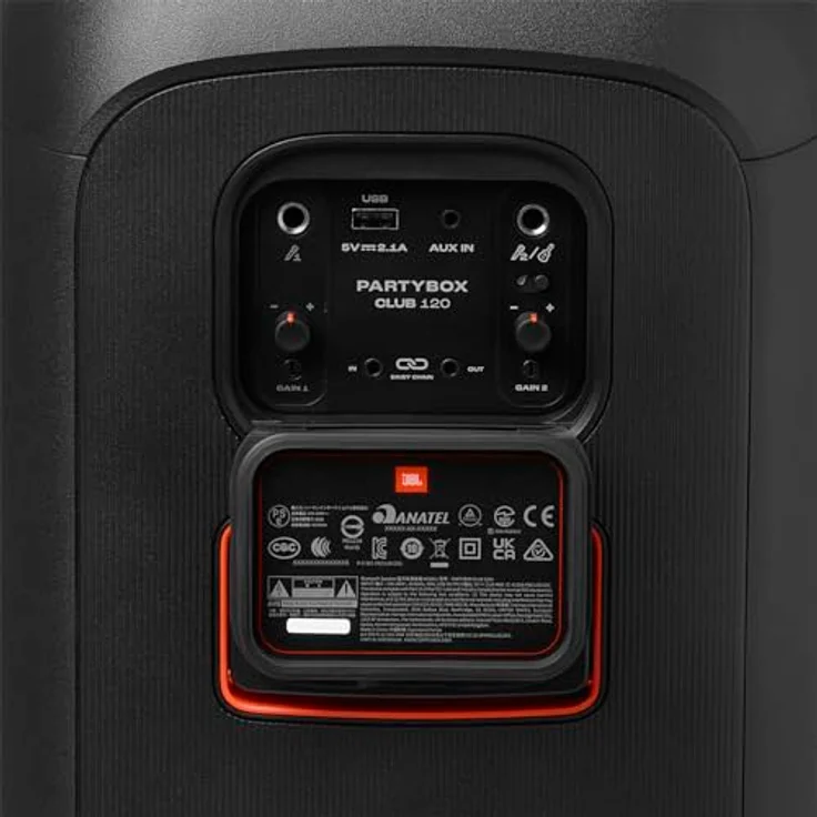 JBL Partybox Stage 120 in Schwarz – Tragbare Bluetooth-Lautsprecher-Box Pro Sound, Lichtshow, KI-Sound-Boost und Teleskopgriff – 12 h Laufzeit – Bild 5