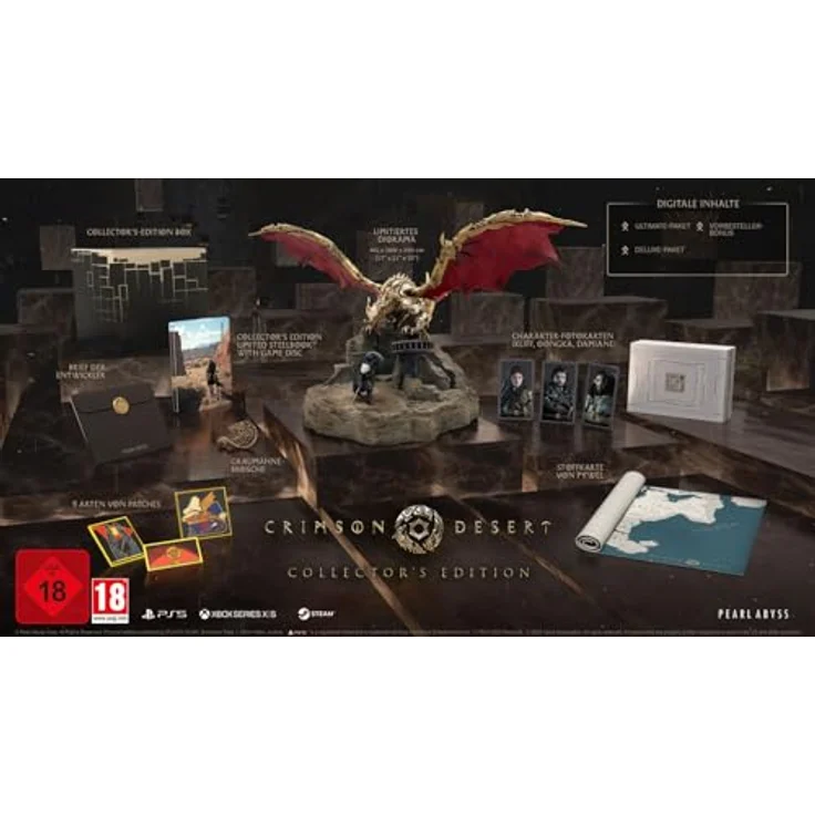 Pearl Abyss Crimson Desert Collector's Edition, PC-Spiel mit Ultimate und Deluxe Paket, exklusive ingame Gegenstände und Rüstungssets – Bild 1