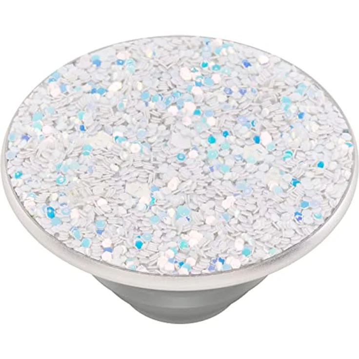 PopSockets PopGrip - Ausziehbarer Sockel und Griff für Smartphones und Tablets mit einem Austauschbarem Top - Sparkle Snow White – Bild 4