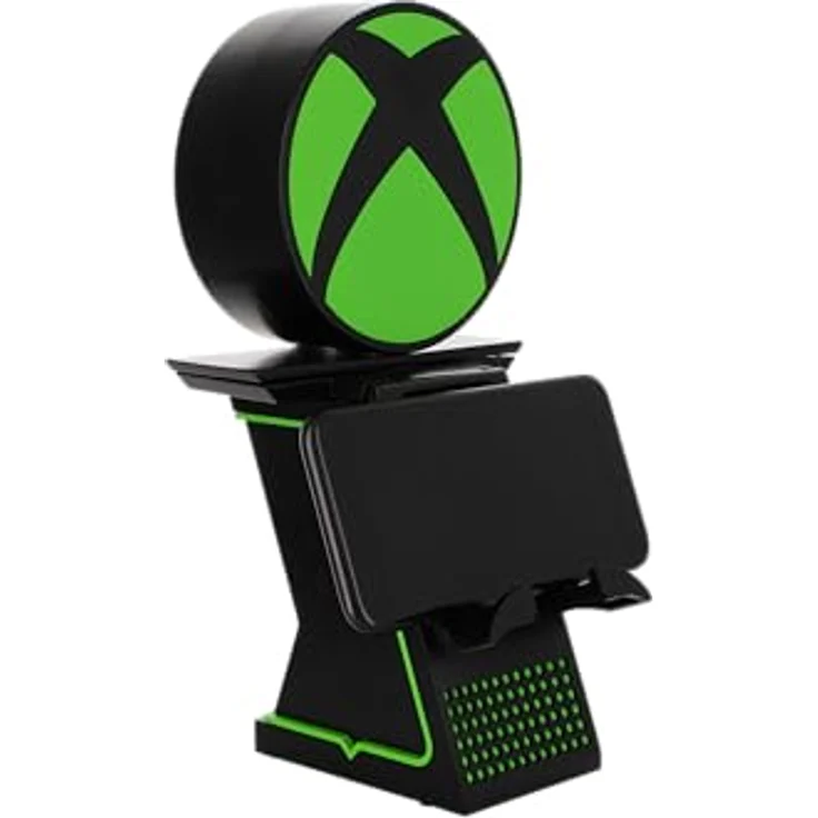 Cable Guys Xbox IKON Light Up Phone and Device Stand, 20cm, mit beleuchtetem Xbox-Symbol in Schwarz und Grün, R.E.S.T. System – Bild 2
